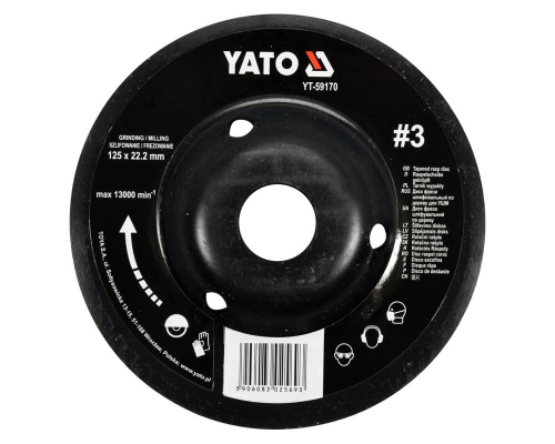 Диск-фреза по дереву для КШМ опуклий YATO YT-59170