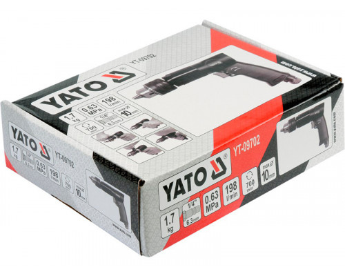 Кутова пневмодрель Yato YT-09702