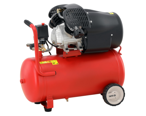 Масляний компресор 50л два циліндра YATO YT-23306