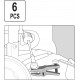 Набір спеціальних знімачів підшипників YATO YT-06157