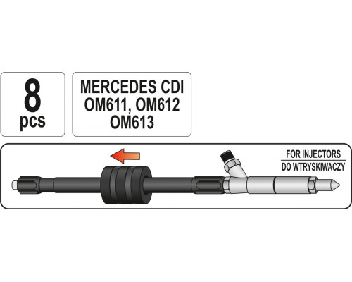 Знімач форсунок двигунів Mercedes YATO YT-06176