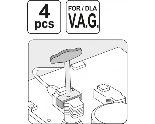 Набір знімачів котушок запалювання VAG YATO YT-06205