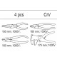 Набір інструменту із 4 ізольованих плоскогубців YATO YT-55464