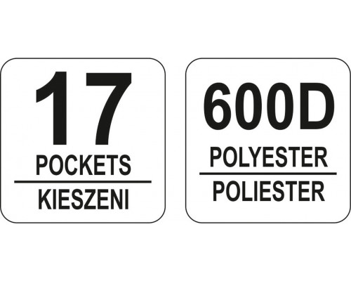 Відкрита сумка з кишенями під інструмент YATO YT-74372