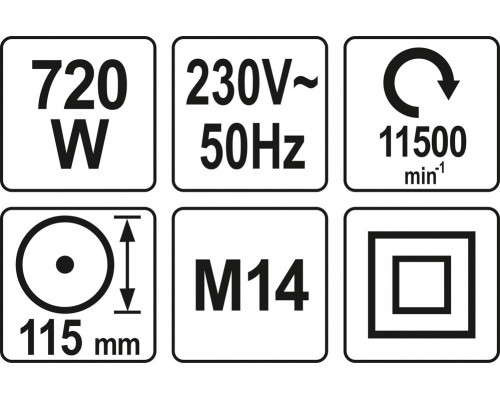 Болгарка 115мм YATO YT-82091