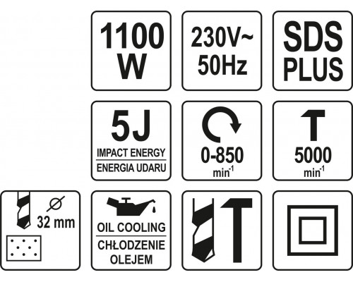 Перфоратор SDS+ YATO YT-82123