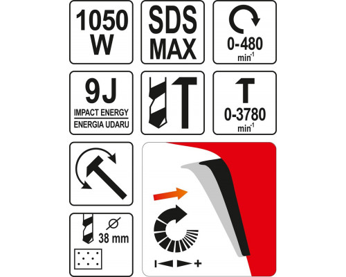 Перфоратор SDS-Max YATO YT-82130