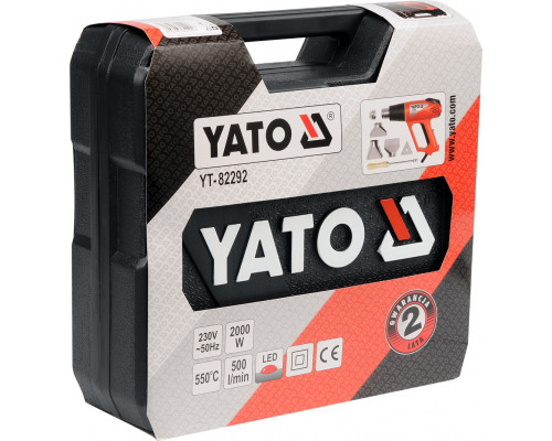 Фен технічний з дисплеєм 2000W YATO YT-82292