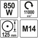 Маленька професійна болгарка Yato YT-82094