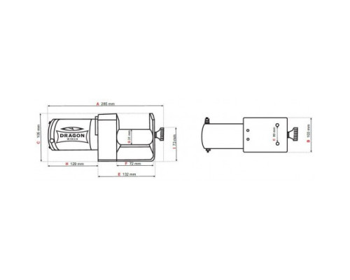 Лебідка електрична Dragon Winch DWM 2500 ST