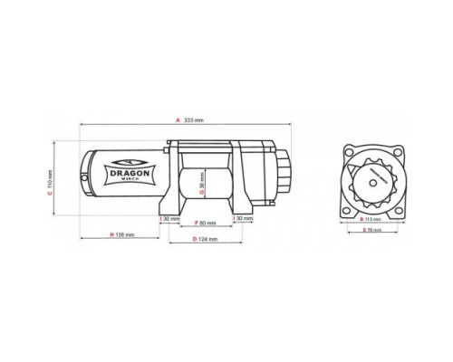 Лебідка електрична Dragon Winch DWM 3500 ST