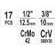 Головки для скручених гайок 1/2" та 3/8" YATO YT-06033