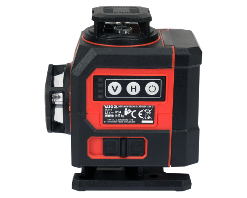 Міні зелений лазер 16 ліній 4D з аксесуарами YATO YT-30419