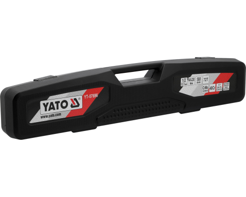 Динамометричний ключ 1/2" з діапазоном регулювання 40-220 Нм YATO YT-07696