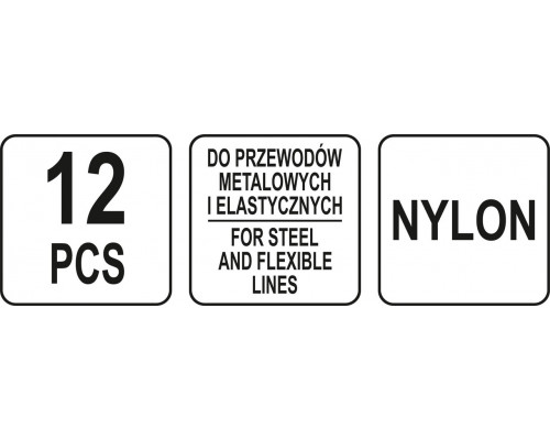 Затискачі для металевих і гнучких проводів 12 ел. YATO YT-08392