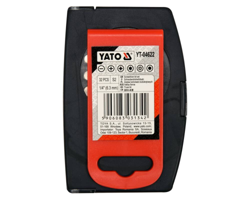 Набір насадок для викруток 32шт. YATO YT-04622