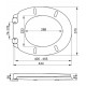 Кришка для унітазу з повільним опусканням Fala 75470