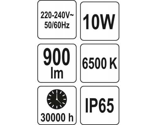 Світлодіодний прожектор | SMD LED 10W 900LM YATO YT-81822