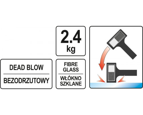 Молоток безінерційний YATO YT-46270