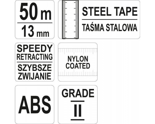 Стрічка вимірювальна 50 м Yato Yt-71582