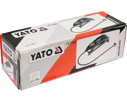 Насос ножний з манометром YATO YT-7349