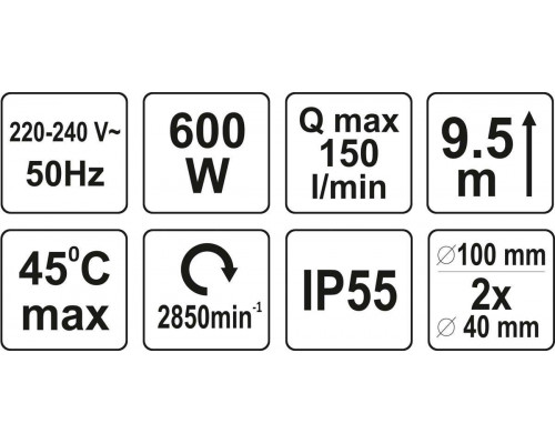 Насос фекальний c ножами Fala 75953