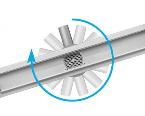 Лінійний трап з поворотним сифоном ROTARY 90 см Fala 75349 (сухий затвор)