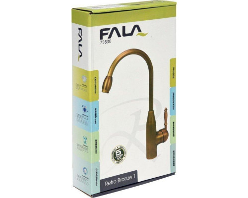 Змішувач для раковини RETRO BRONZE 1 Fala 75830