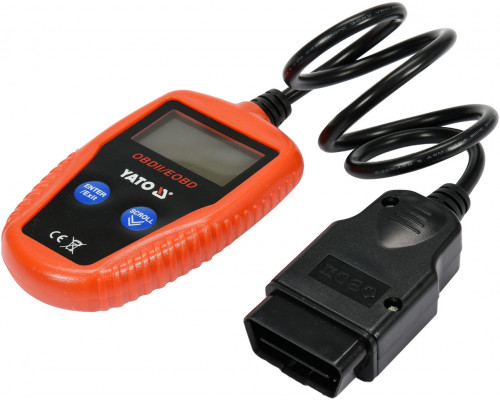 Тестер діагностичний OBD2 з LCD-дисплеєм YATO YT-72977