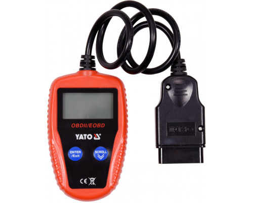 Тестер діагностичний OBD2 з LCD-дисплеєм YATO YT-72977