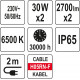 Світлодіодний прожектор SMD LED з підставкою 2*30 Вт YATO YT-81817