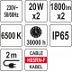 Світлодіодний прожектор SMD LED з підставкою 2*20 Вт YATO YT-81815