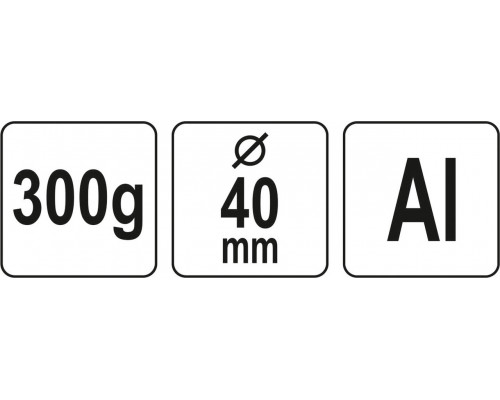 Алюмінієвий молоток 40 мм YATO YT-45281