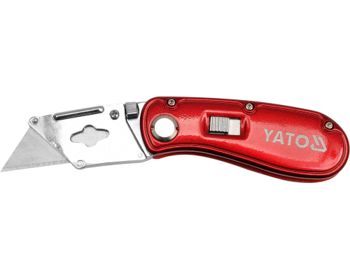Ніж із трапецієподібним лезом + запасні леза 61х33 мм YATO YT-7534