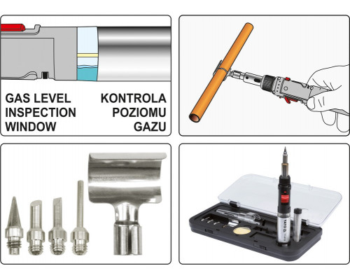Паяльник газовий з насадками YATO YT-36706