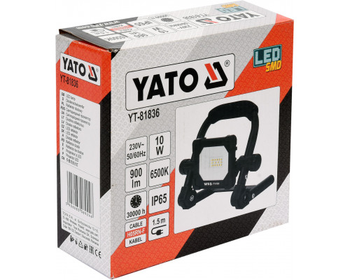 Переносний прожектор SMD LED 10 Вт YATO YT-81836