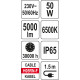 Переносний прожектор SMD LED 50 Вт YATO YT-81839