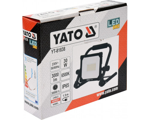 Переносной прожектор SMD LED 30 Вт YATO YT-81838