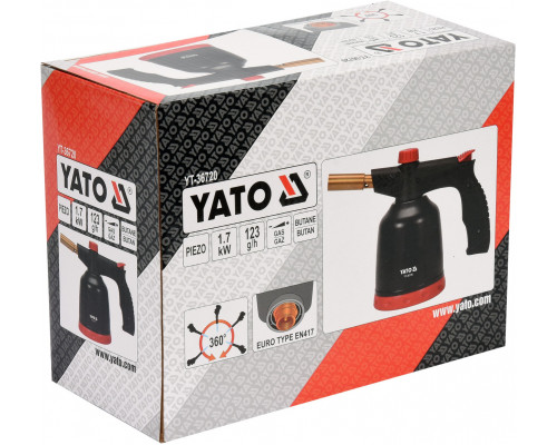 Паяльна газова з пьезозапалом YATO YT-36720