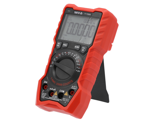 Цифровий мультиметр TRUE RMS AC+DC LCD 25000 YATO YT-730895