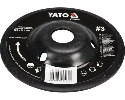 Диск-фреза по дереву для КШМ опуклий YATO YT-59170