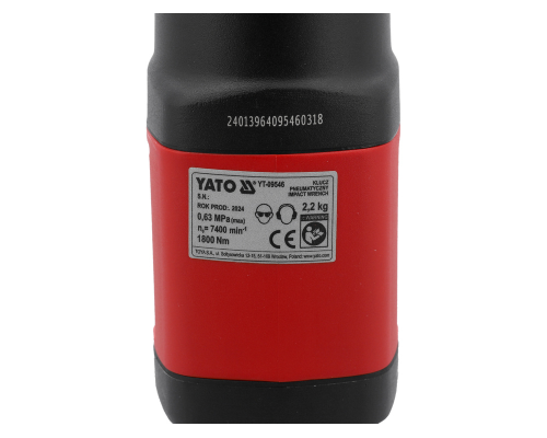 Пневматичний гайковерт 1/2" 1800Нм YATO YT-09546