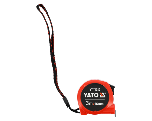 Рулетка вимірювальна 3м х 16мм YATO YT-71080