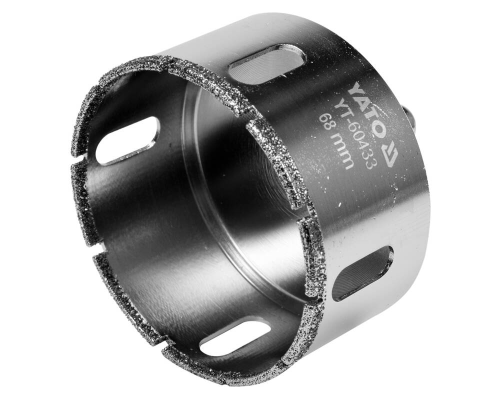 Свердло по каменю 68 мм для мокрого та сухого свердління YATO YT-60433