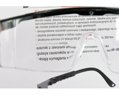 Захисні окуляри прозорі з корекцією зору +1,5 діоптрії YATO YT-73612