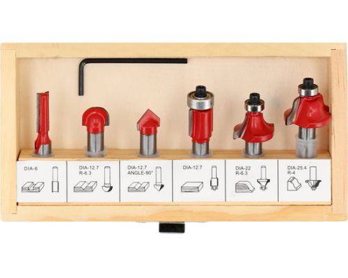 Набір фрез кінцевих по дереву YATO YT-68001