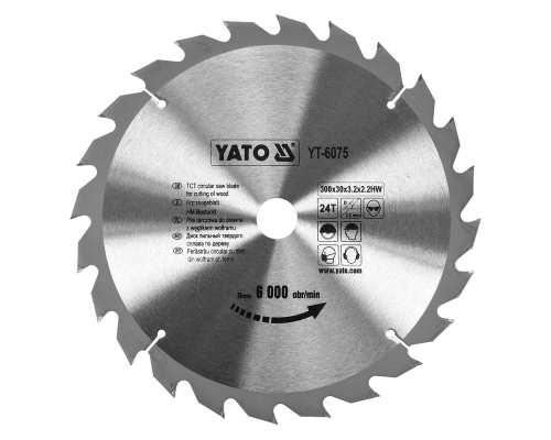 Пиляльний диск WIDIA для деревних плит 300х24Тх30мм YATO YT-6075