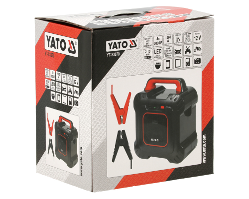 Безакумуляторний пусковий пристрій на конденсаторах YATO YT-83070