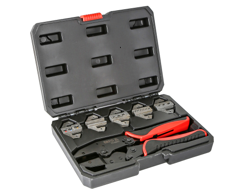 Кліщі зі змінними плашками для обтиску роз'ємів 5 шт. YATO YT-22451