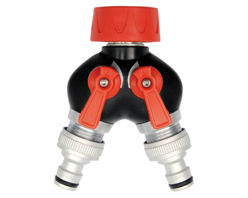 Розгалужувач садового шланга з регулюванням витрати води 3/4" YATO YT-9941